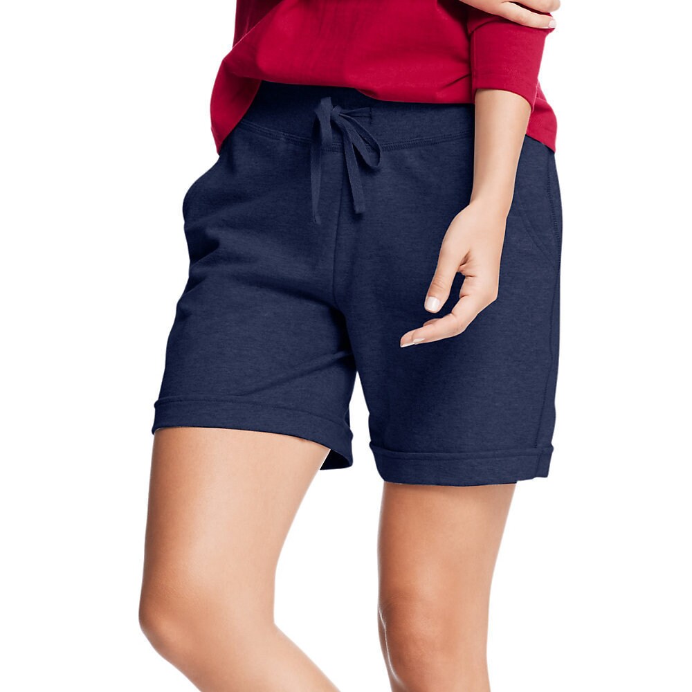 hanes women's jersey pocket short Shop Clothing & Shoes Online