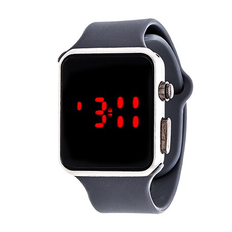 Zunammy Men's Sport Digital with Grey Rubber Strap Watch
