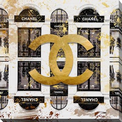 BY Jodi 'Shop Chanel in black' Giclee Print Canvas Wall Art