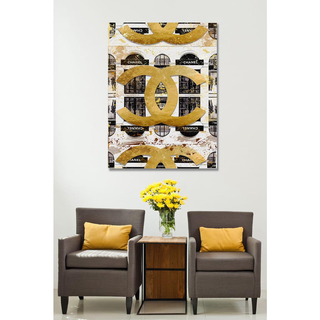 BY Jodi 'Shop Chanel in Black' Giclee Print Canvas Wall Art (24 x 36-inch)