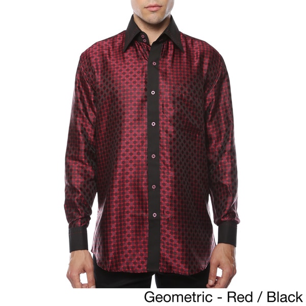 red paisley dress shirt