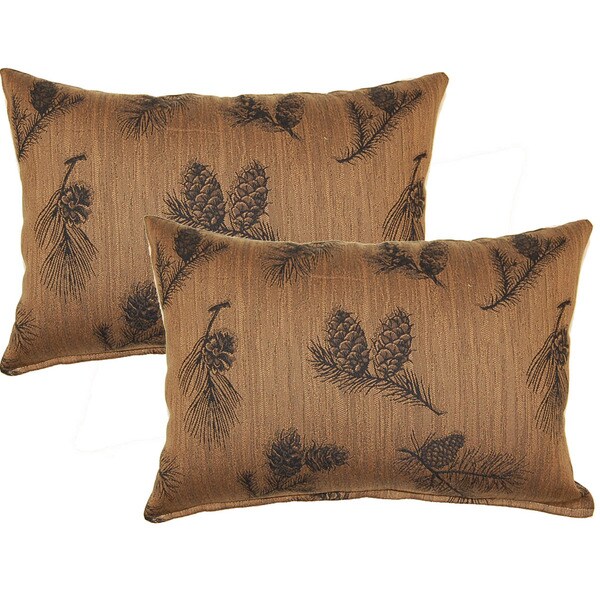 Pine cone outlet pillows