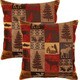 Shop Fairbanks Red 17-inch Throw Pillows (Set of 2) - Free Shipping ...