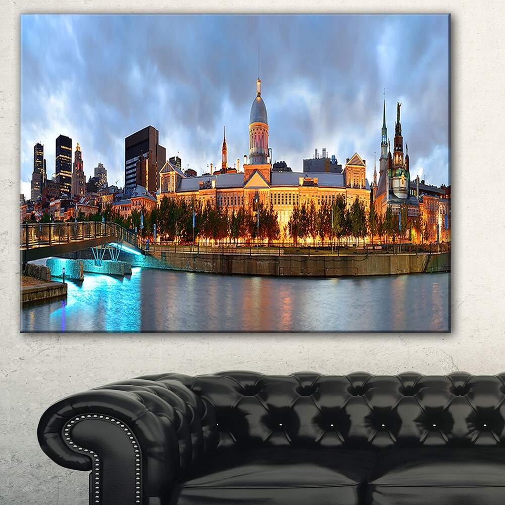特別価格DesignArt mt7365-c23 Montreal over川パノラマ - 都市景観