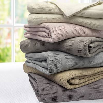 100-percent Cotton Cozy All Season Knit Blanket