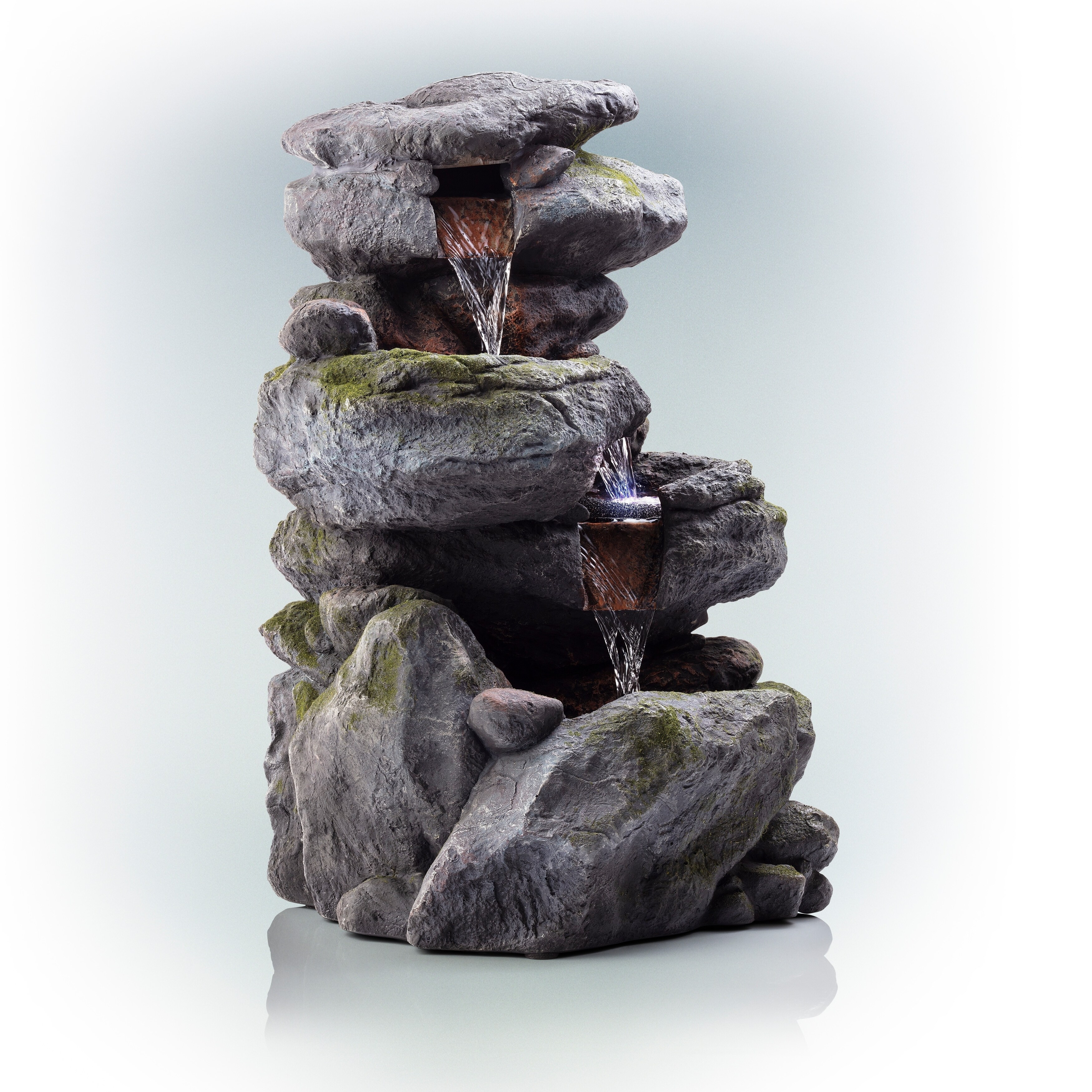 16h 3 Tier Home Water Fountain W Led Light Other Garden Decor