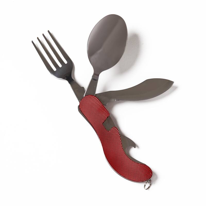 Camping Cutlery Set - Red