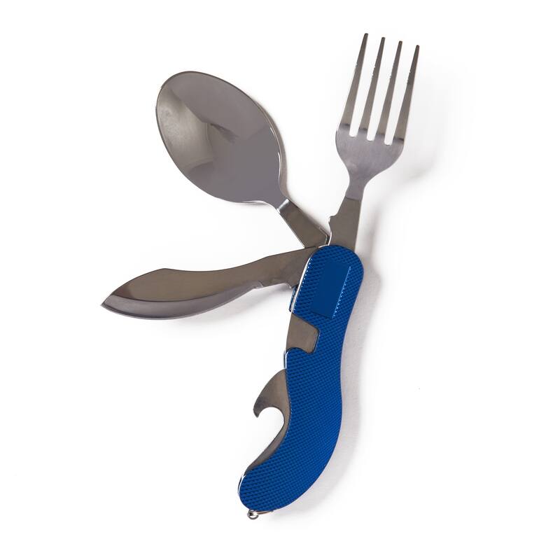 Camping Cutlery Set - Blue