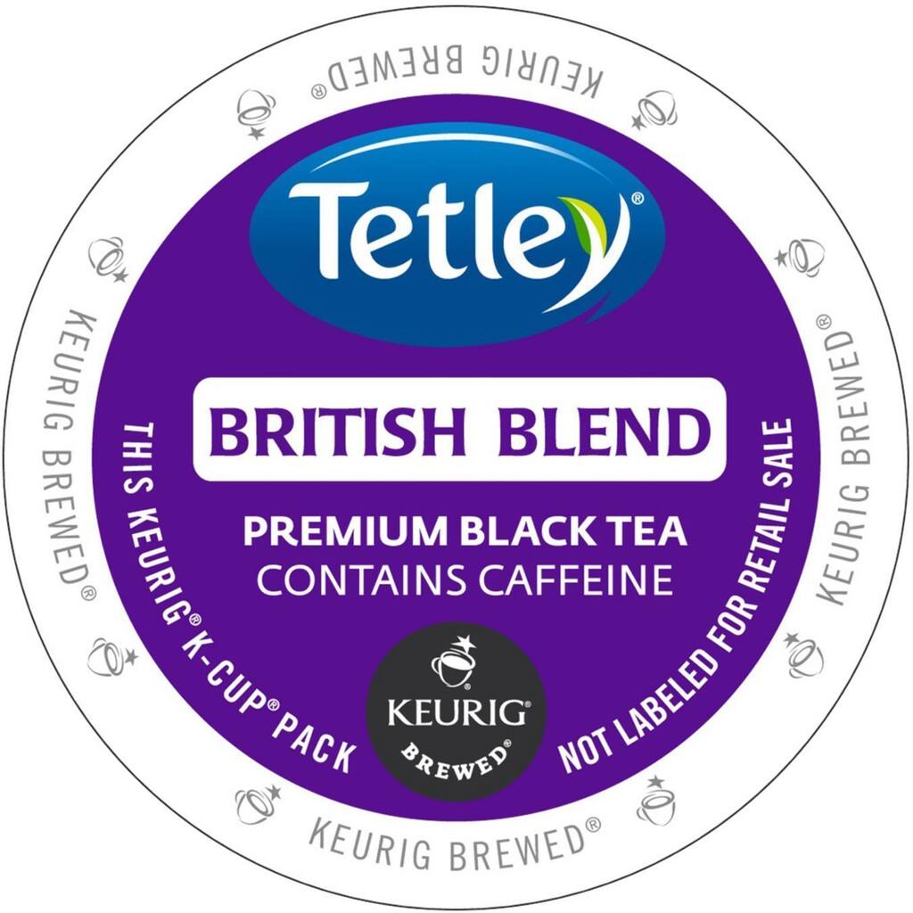 Tetley Tea British Blend Tea K-Cup Portion Pack for Keurig Brewers
