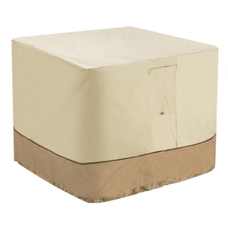 Villacera High Quality Air Conditioner Cover Square Beige and Brown 34-inch x 34