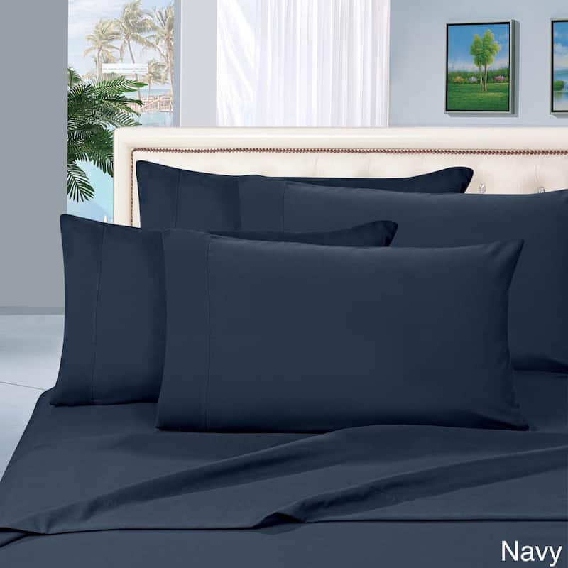 Elegant Comfort Luxury 6-piece Wrinkle Resistant Silky Soft Bed Sheet Set