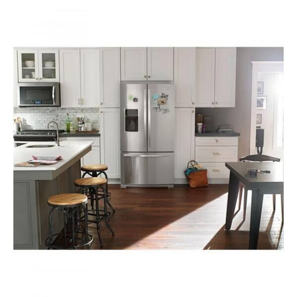 Whirlpool Monochromatic Stainless Steel 26 8 Cubic Foot Stainless Steel 26 8 Cubic Foot