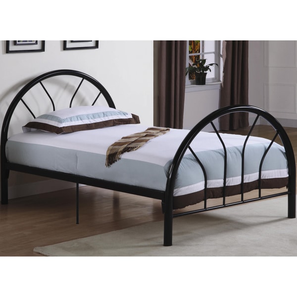 Shop Belledica Twin Size Metal Bed Set, Headboard Footboard and Slats