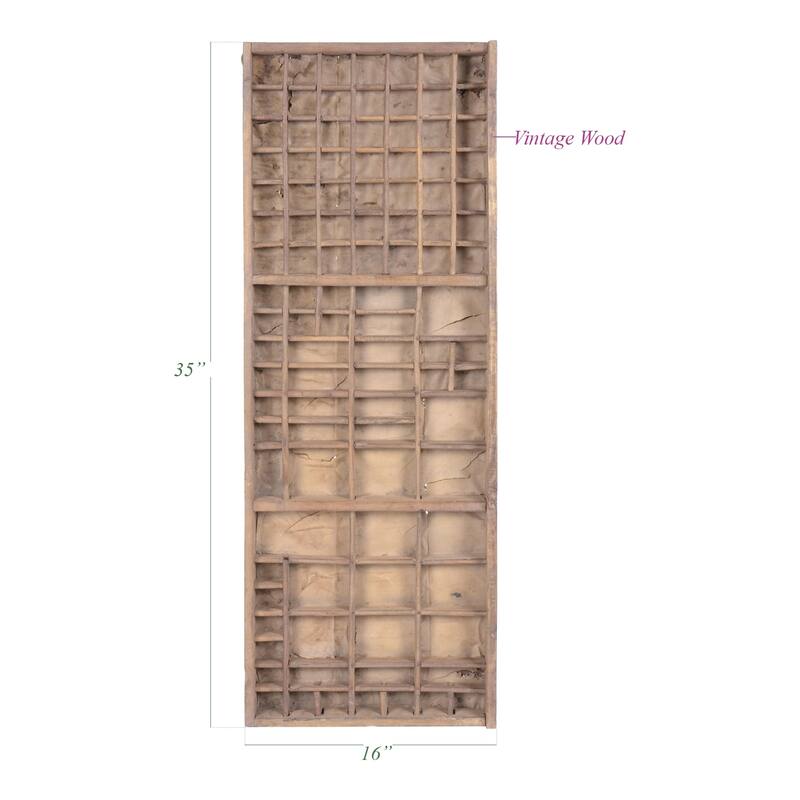 Vintage Printers Block Accent Tray