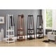 preview thumbnail 4 of 3, Roundhill Furniture Vassen 3-tier Storage Shelf Standing Coat Rack