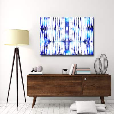 View Point III' Abstract Wrapped Canvas Wall Art