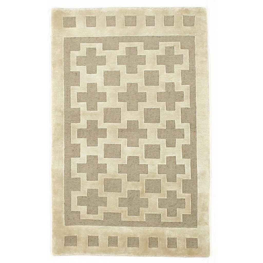 Hand-knotted with Modern Design Area Rug