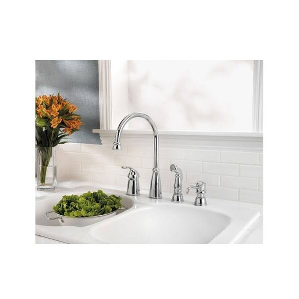 Shop Pfister Avalon Widespread Kitchen Faucet Gt26 4cbc Polished