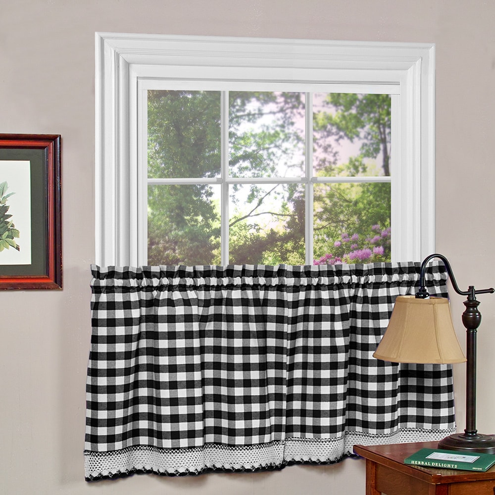 Black and White Buffalo Plaid Mason Jars, Buffalo Check Kitchen