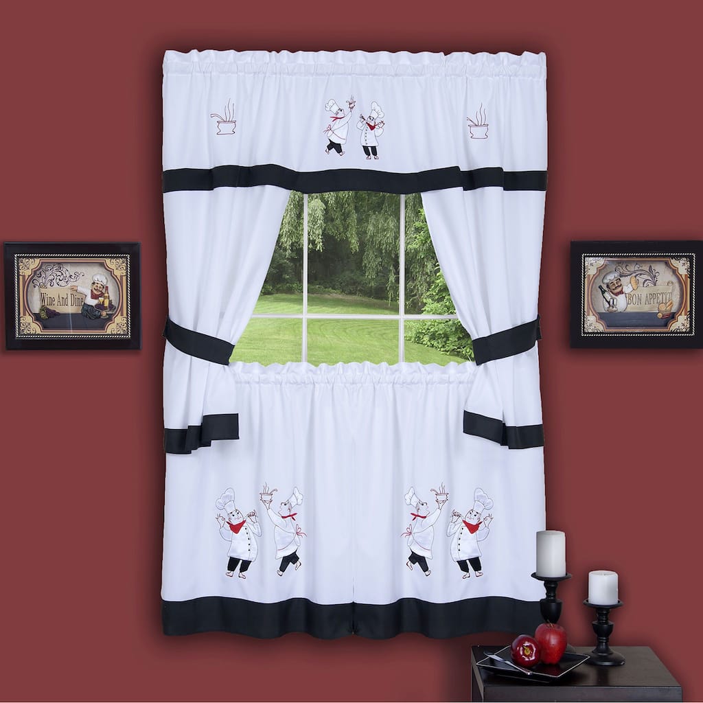 Achim Gourmet Window Curtain Cottage Set