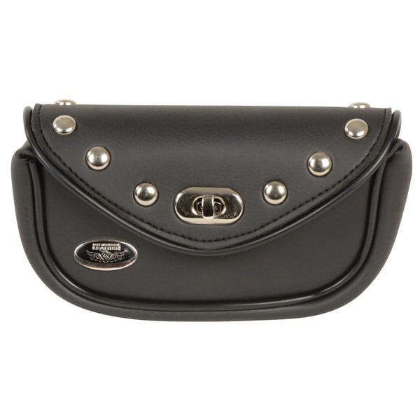 Shop Small Studded PVC Motorcycle Windshield Bag Free Shipping On