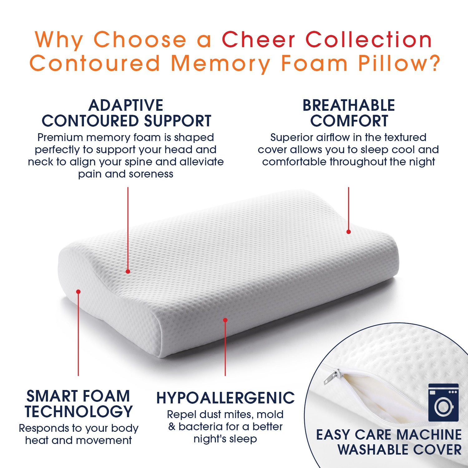 Cheer Collection Memory Foam Folding Mattress - Specialty