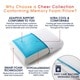 preview thumbnail 3 of 5, Cheer Collection Memory Foam Pillow with Gel - White