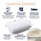 preview thumbnail 2 of 5, Cheer Collection Memory Foam Pillow with Gel - White