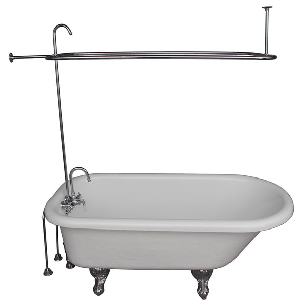 5 foot tub underscore 5foot acrylic ball and claw feet tub in white shop free shipping 5 foot tub underscore 5foot acrylic ball and claw feet tub in white shop free shipping