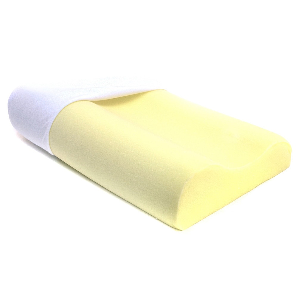 yellow foam pillow