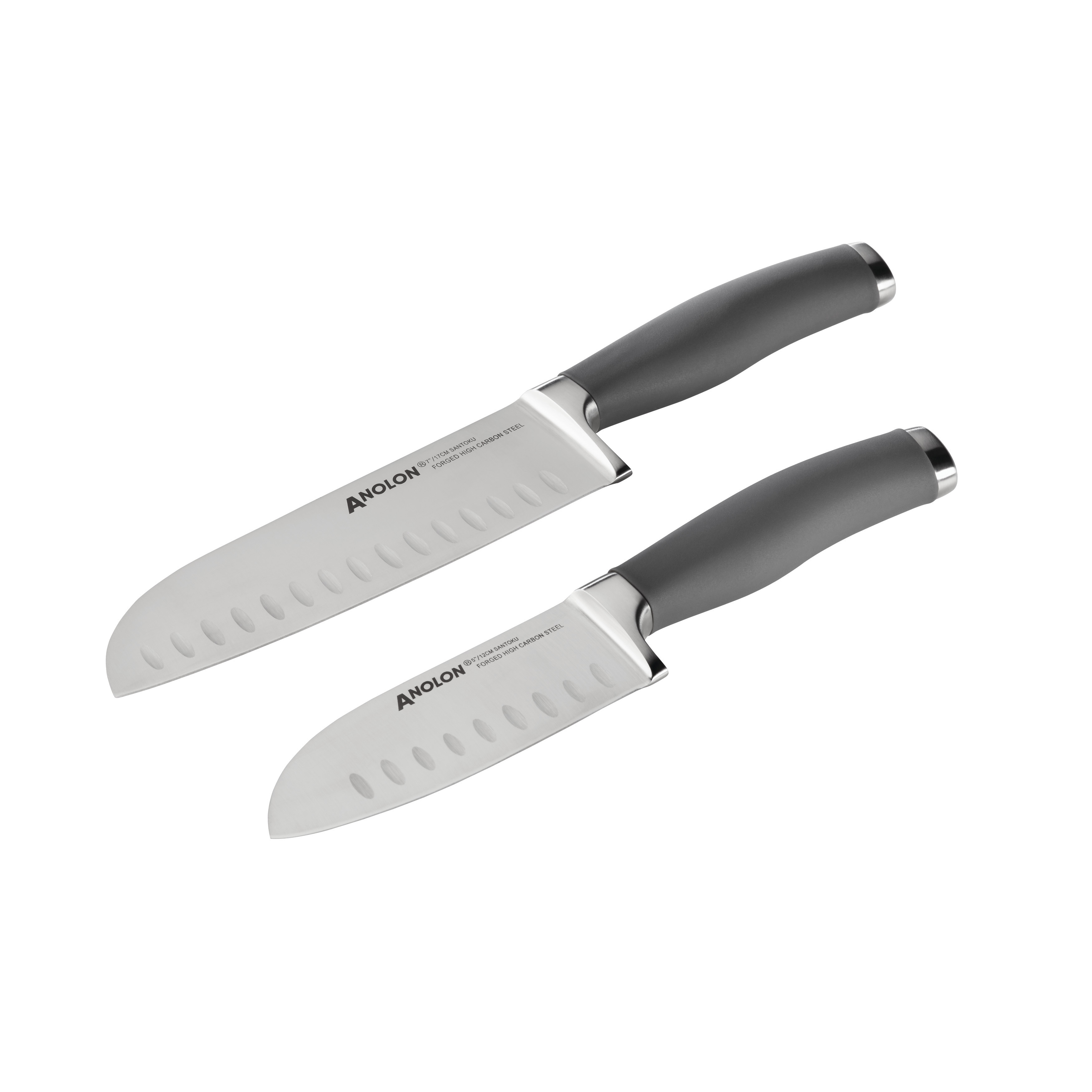 Anolon SureGrip Cutlery 2-piece Grey Japanese Stainless Steel