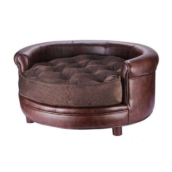 Shop Chesterfield Faux Leather Large Dog Bed By Villacera Free