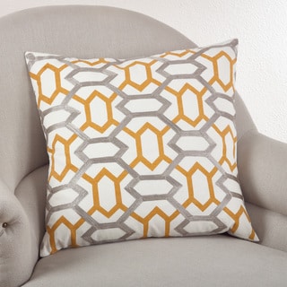 Stitched Design Down Filled Throw Pillow