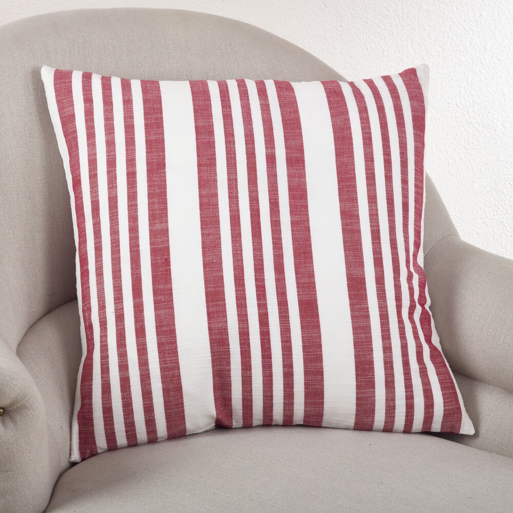 Throw Pillows With Inserts Included, With Velvet Striped Pillow Covers, Red Throw  Pillow For Farmhouse Sofa Couch Home Decor - Temu