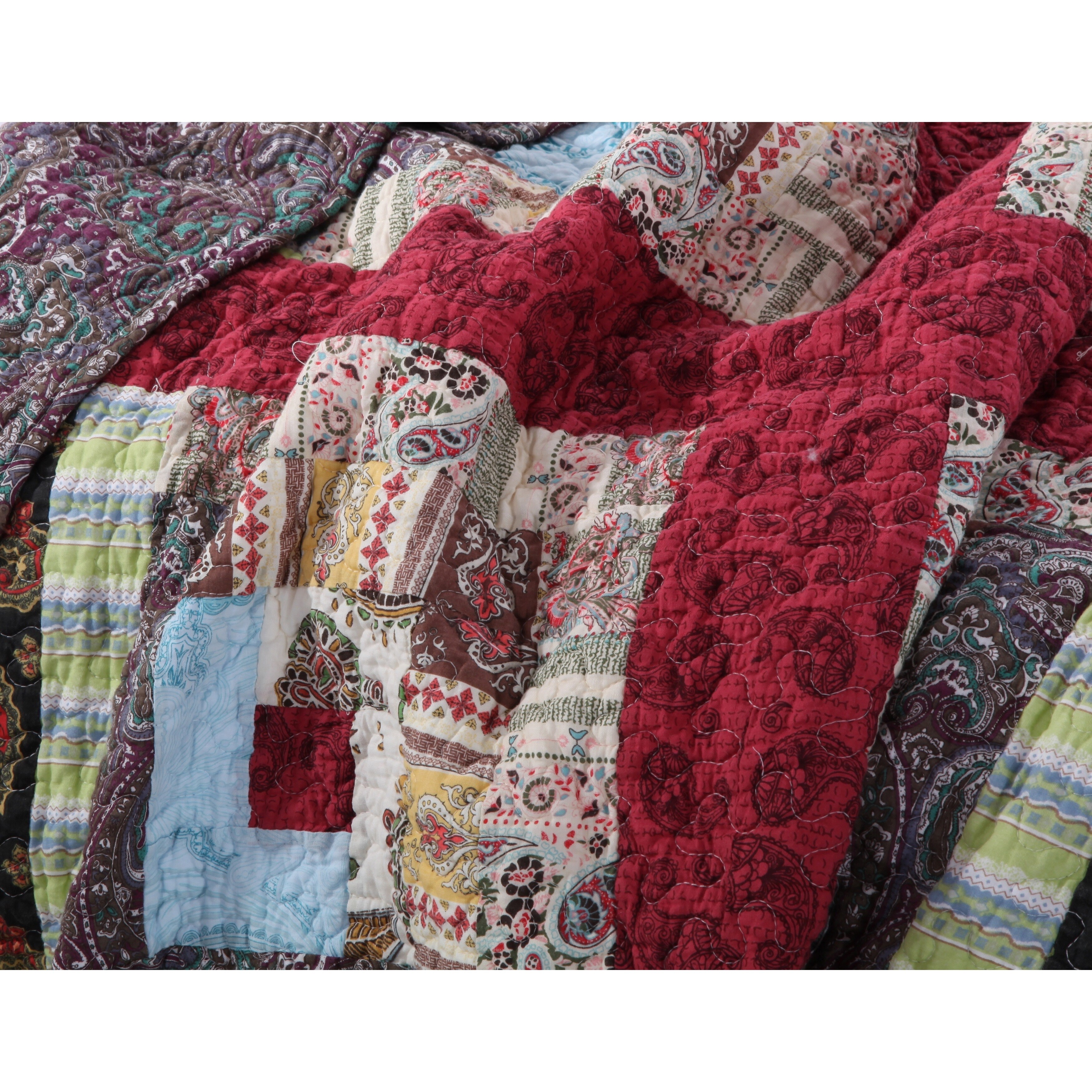 Shop Greenland Home Fashions Colorado Lodge Patchwork Quilt Bonus