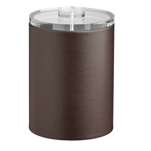 Kraftware Contempo 2-quart Tall Ice Bucket with Thick Lucite, No Handle - Brown