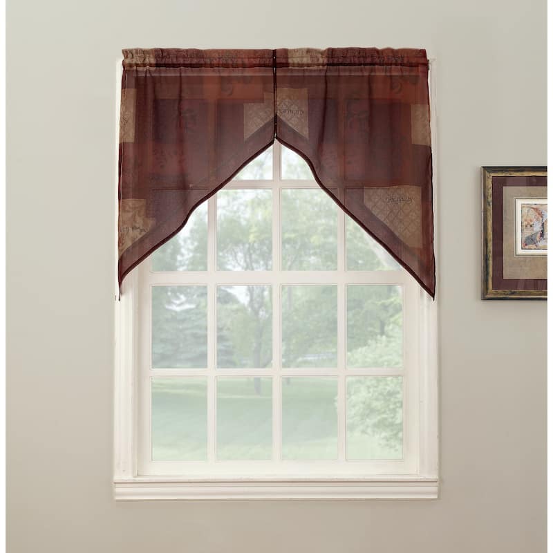 No. 918 Eden Window Valence Swag Pair - Multi-color