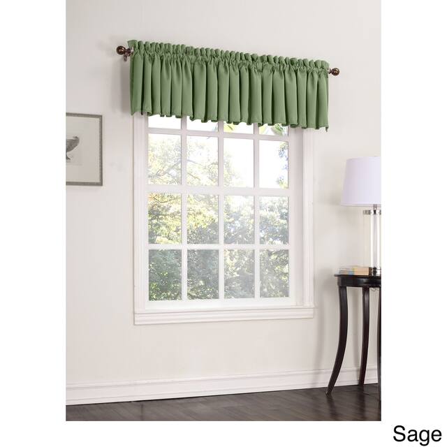 Porch & Den Inez Room Darkening Window Valance - 54 x 18 - Sage