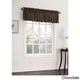 preview thumbnail 23 of 21, Porch & Den Inez Room Darkening Window Valance - 54 x 18 Chocolate