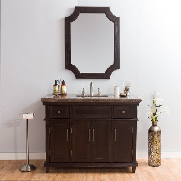 Bombay Montgomery Marble Vanity and Mirror   18606486  