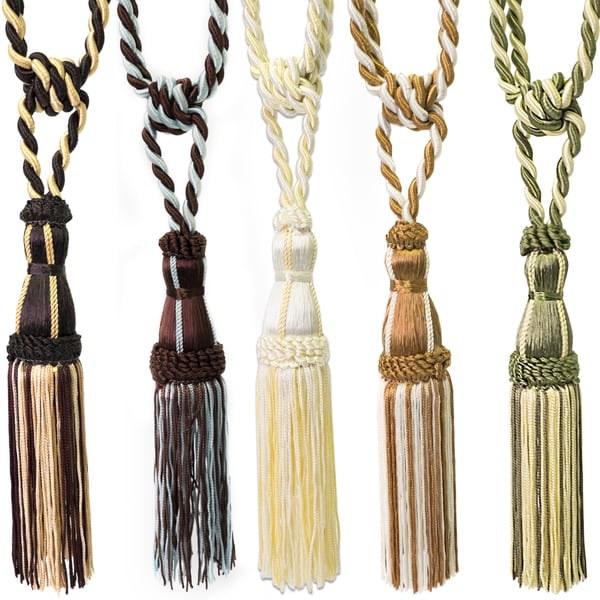Shop TwoTone Tassel Curtain Tie Back (Pair) 11 inches On Sale