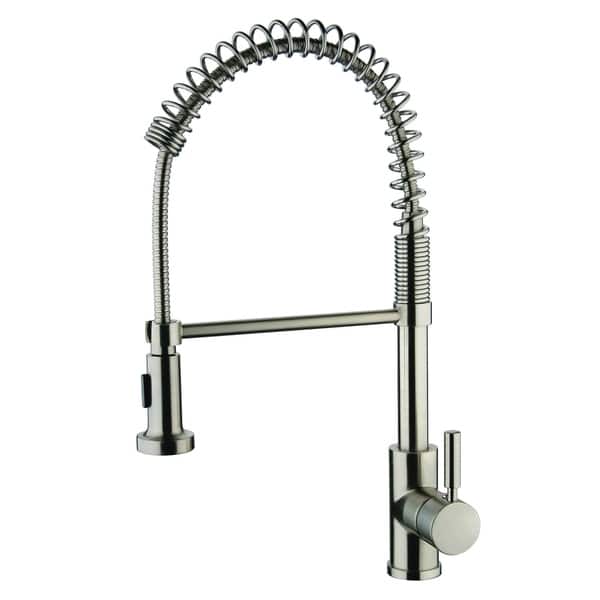 Y Decor Foreman Single Handle Pull Out Brushed Nickel Y Decor Foreman Single Handle Pull Out Brushed Nickel