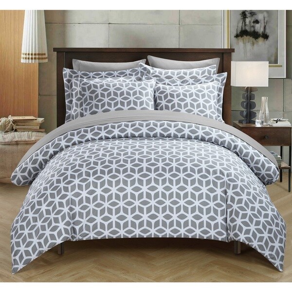 Copper Grove Portapique Grey 3-piece Duvet Cover Set