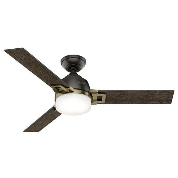 Shop Hunter Fan Leoni 48 Noble Bronze And Modern Brass W 3 Dark