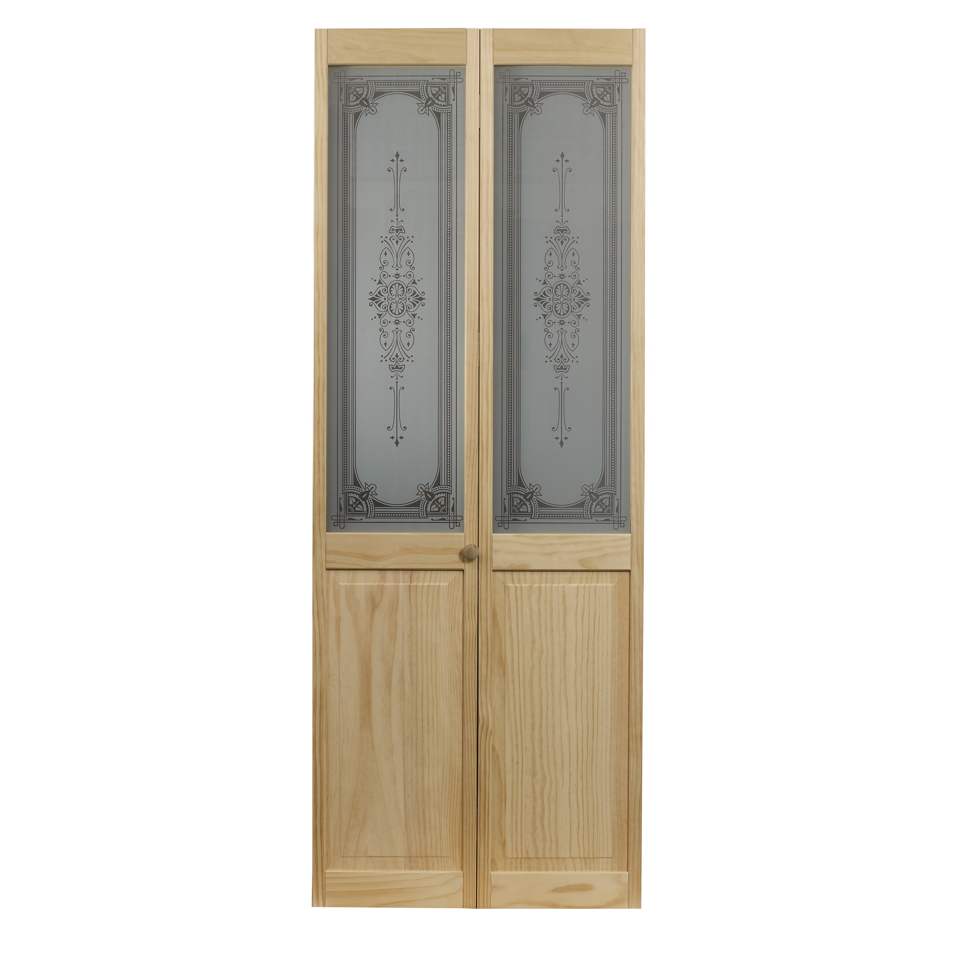Shop Awc 347 Heywood Glass 32 Inch X 80 5 Inch Unfinished Bifold