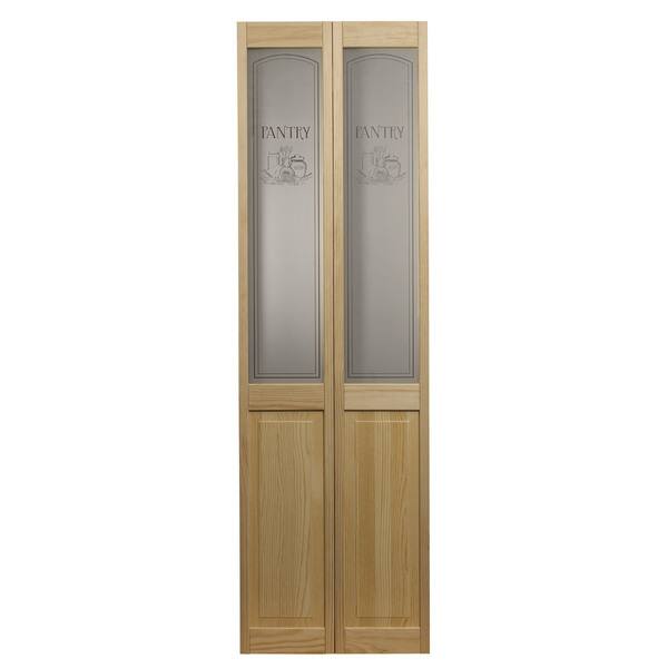 Shop Awc 647 Pantry Glass 36 Inch X 80 5 Inch Unfinished Bifold