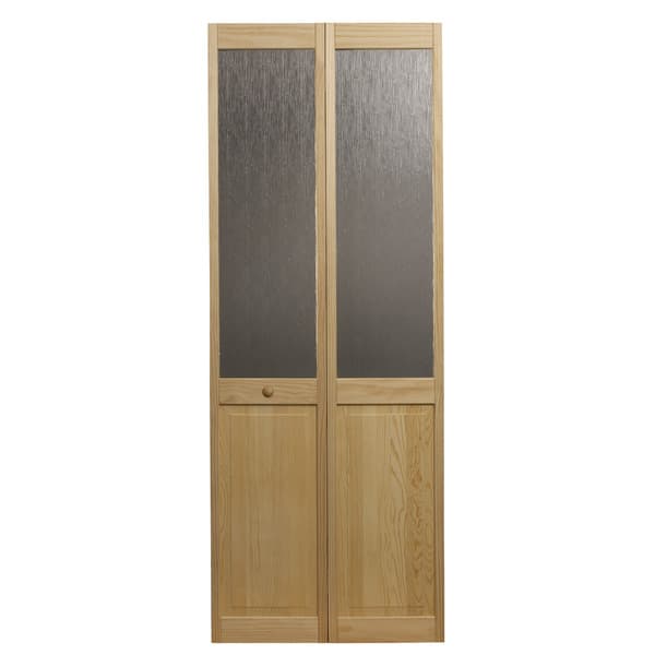 Awc 547 Aspen Half Glass 32 Inch X 80 5 Inch Unfinished Bifold Door