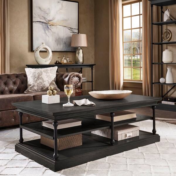 Shop Barnstone Cornice Rectangle Storage Shelf Coffee Table By