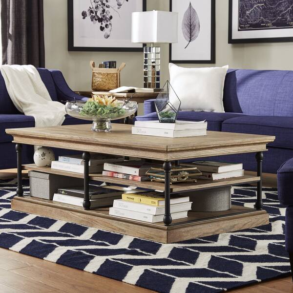 Shop Barnstone Cornice Rectangle Storage Shelf Coffee Table By