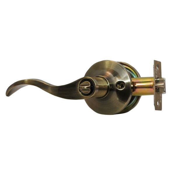 Shop Prelude Antique Bronze Finish Privacy Lever Door Lock With